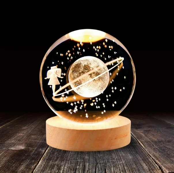 Lámpara esfera de cristal - Luna