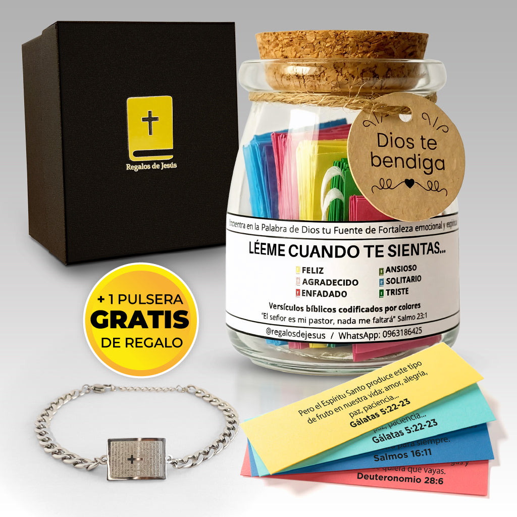 Frasco de versiculos biblicos