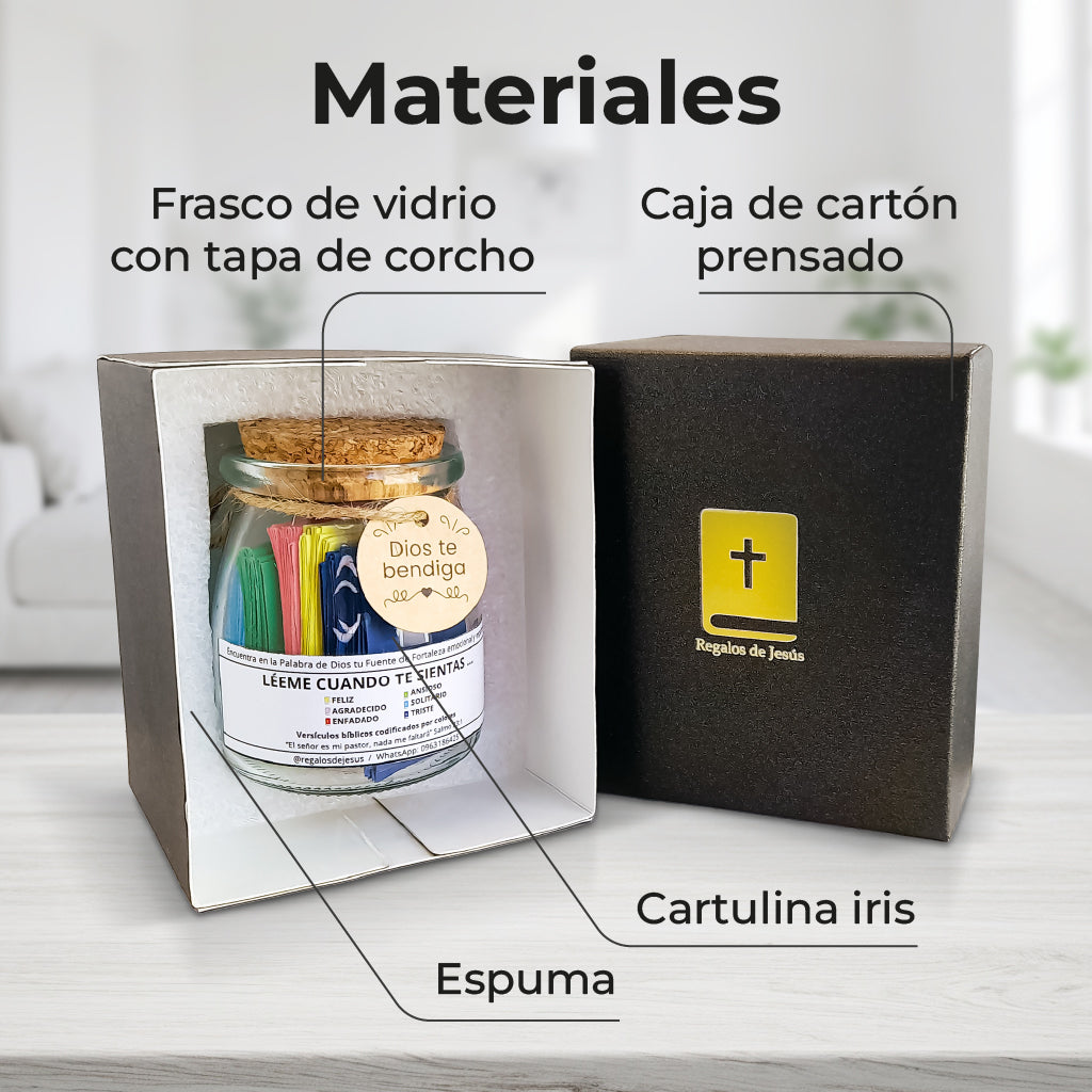 Frasco de versiculos biblicos